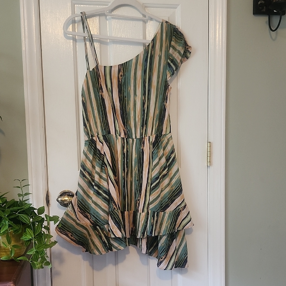 Free People Colorful Striped Dress